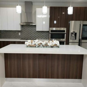 Cachepô de vidro  Casa Moderna com Orquídeas Phalaenopsis Brancas