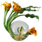 Vaso Crosswinds com Lírios Calla Manga