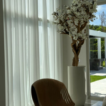 Vaso Eternity Grande com Bonsai Pendente e Driftwood
