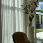 Vaso Eternity Grande com Bonsai Pendente e Driftwood