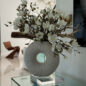 Vaso Eternity Médio com Bonsai Pendente e Driftwood