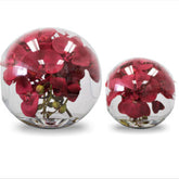 Vaso Crosswinds  com Orquídeas Vermelhas