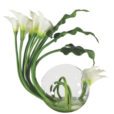 Vaso Crosswinds com Lírios (Calla)