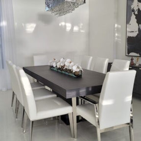 Cachepô de vidro  Casa Moderna com Orquídeas Phalaenopsis Brancas