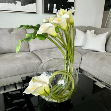 Vaso Crosswinds com Lírios (Calla)